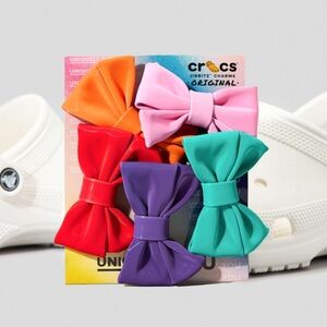 CROCS Colorful Bow Jibbitz Charms Set